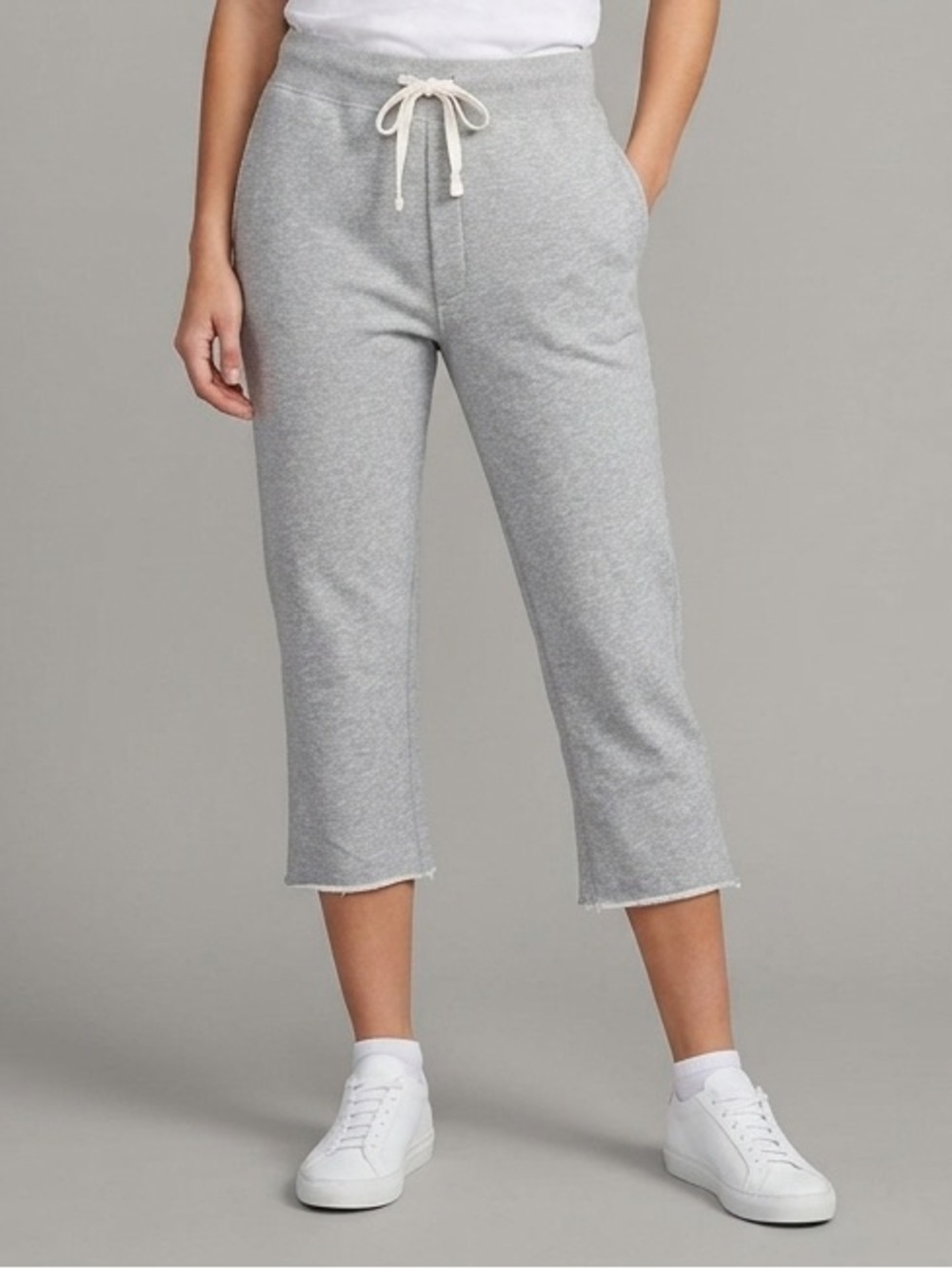 T by Alexander Wang Gray Cotton Cropped Sweatpants - Medium, fits smaller!